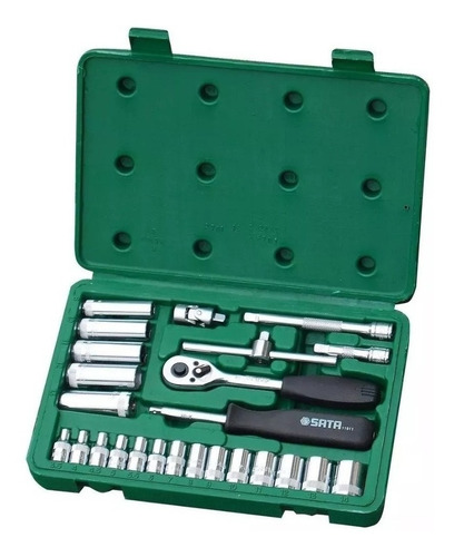 Juego De Tubos 25pzas 1/4'' Métrico Sata Profesional