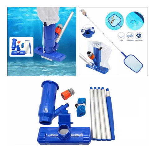 Aspirador Con Cepillo Para Piscinas Inflables Kit Alberca