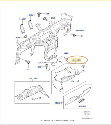 Acabamento Painel Range Rover Sport 2005 - 2013