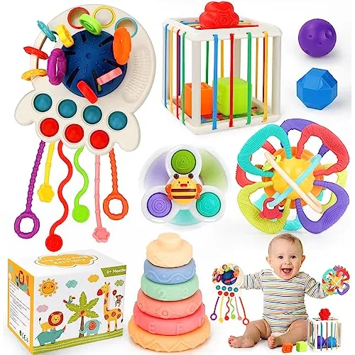 Juguetes Bebés De 0 6 Meses, Set Montessori De 5 1 Beb