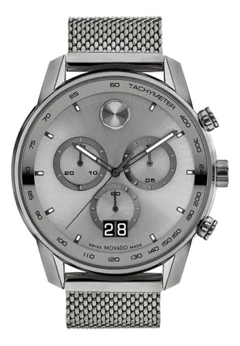 Movado Bold 3600910 Gris Dial Gris Acero Inoxidable Pulsera