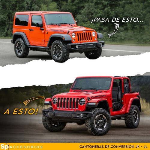 Imagen 3 de 5 de Cantoneras Delanteras Conversión Jeep Jk A Jl Frente 07 A 21