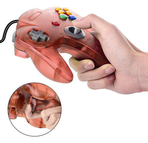 Paquete De 2 Controladores Usb Retro Para Juegos N64 Pc