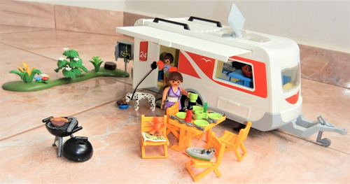 Imagen 4 de 10 de Playmobil 5434 Caravana Family Fun En Excelente Estado