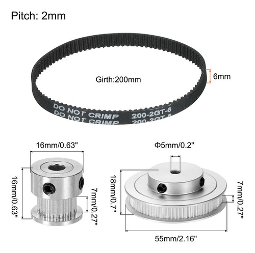 Polea Tensora De Correa De Distribución 5mm 20 Y 80 Dientes