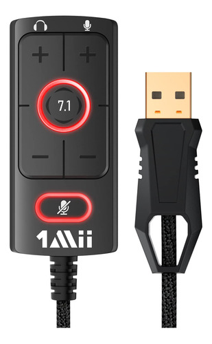 [actualizacin] Adaptador De Audio Usb De 1 Mii A Conector De