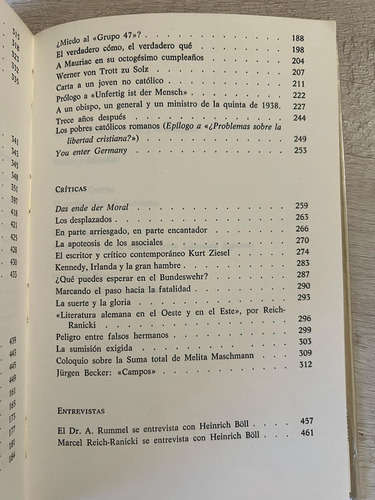 Articulos Criticas Y Otros Escritos - Heinrich Boll