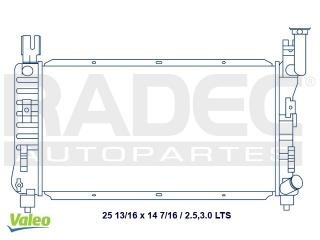 Radiador Chrysler Caravan 1993-1994 V6 2.5/3.0l  C/aire Aut