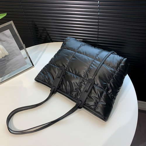 Bolsos De Mano Acolchados De Algodón For Mujer, Otoño-invie