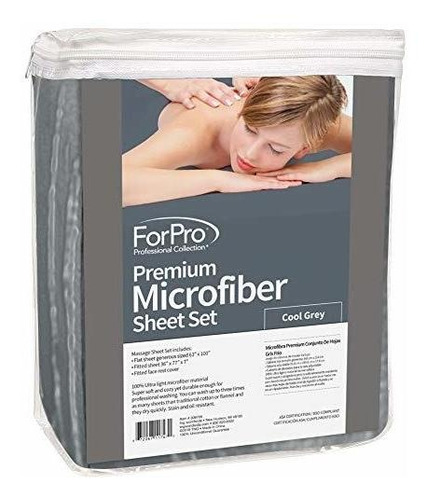Forpro Premium De Microfibra De 3 Piezas Hoja De Masaje Conj