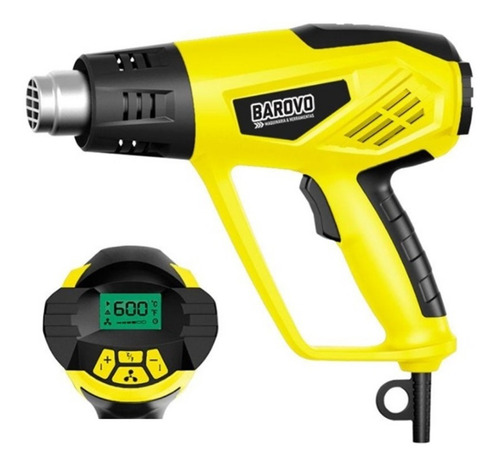 Pistola Calor Barovo 2000w Kit 9 Acces. Control Temperatura 