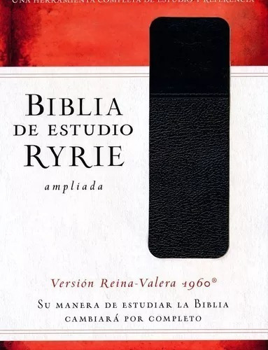 Biblia De Estudio Ryrie Ampliada Rvr1960 Piel/negro