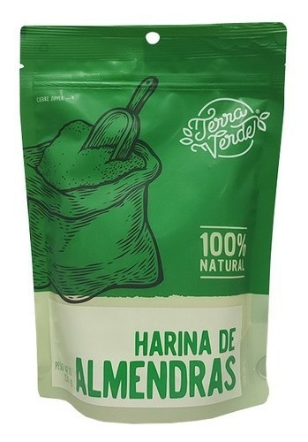 Harina De Almendras Terra Verde 100% Natural 250grs