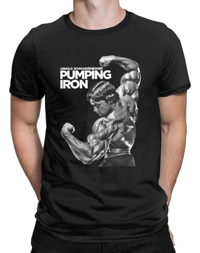 Camiseta Masculina De Impresión Gráfica Schwarzenegger