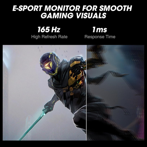 Monitor Gamer Koorui, Ips, 1080p, 165 Hz, 24, 1 Ms