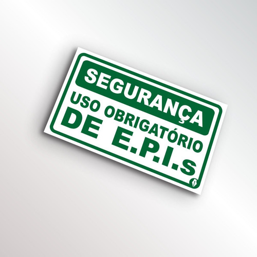 Placa Uso Obrigatóerio De Epis - Gg 40x24cm - Alta Qualidade