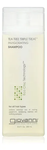 Shampoo Giovanni Triple Treat De Árbol De Té, 8.5 Oz