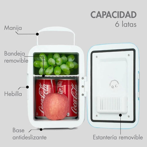 Mini Refrigerador Rca 4 Lt Blanco Rc4w