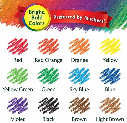 Lapis De Cor Apagavel Crayola Erasable 12 Cores