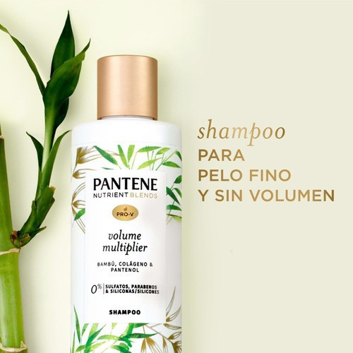 Shampoo Multiplicador De Volume Nutrient Blends Pantene
