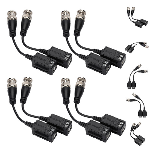 4 Pares Balun Passivo Vídeo Vb 501 P Intelbras Resolução 4k