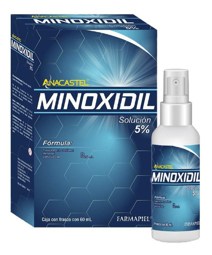 Imagen 1 de 1 de Tratamiento Cabello Y Barba Minoxidil 5% Frasco 60ml
