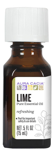 Aura Cacia Aceite Esencial, Lima Refrescante, 0.5 Onzas Lí.