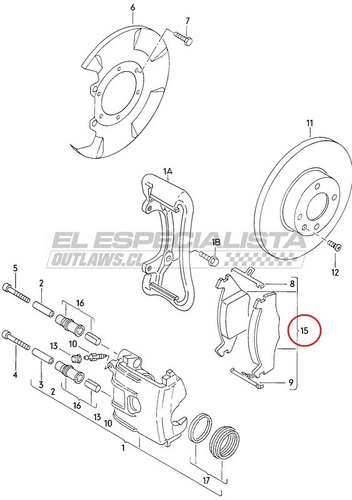 Pastilla De Freno Delantera Seat Ibiza 1998