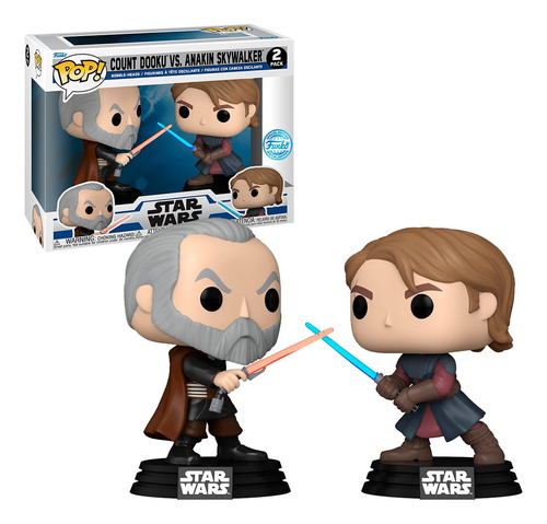 Funko Pop Conde Dooku Vs Anakin Skywalker Star Wars 2 Pack