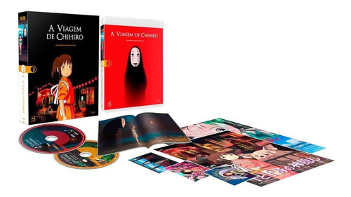 A Viagem De Chihiro Blu-ray + Dvd + Posters + Cards +livreto