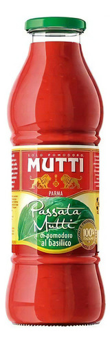 Mutti Passata Con Basilico 400g (puré De Tomate C/ Albahaca)