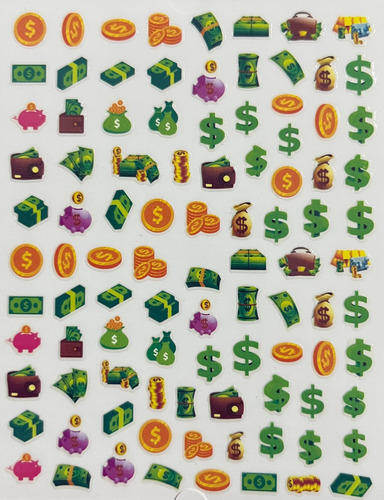 Stickers De Uñas Signo De Dolar