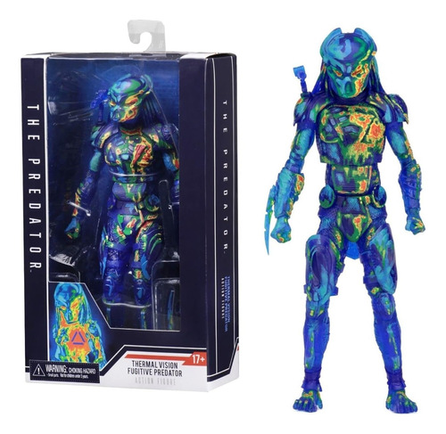 Muñeco Figura Neca Predator Depredador Thermal Vision Fugiti