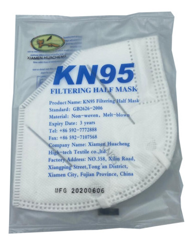 50 Piezas De Cubrebocas Kn95