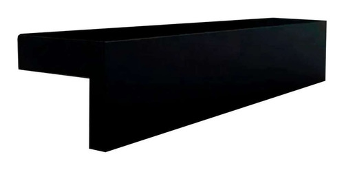 Manija Tirador Mueble Perfil L 160mm Negra Aluminio