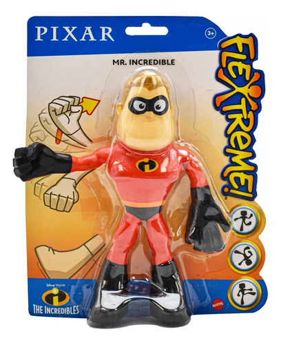 Disney Pixar Increibles Mr Increible Flextreme 18cm Mattel