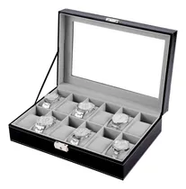 Comprar Caja Organizadora Para Relojes Y Alhajas Con 12 Espacios