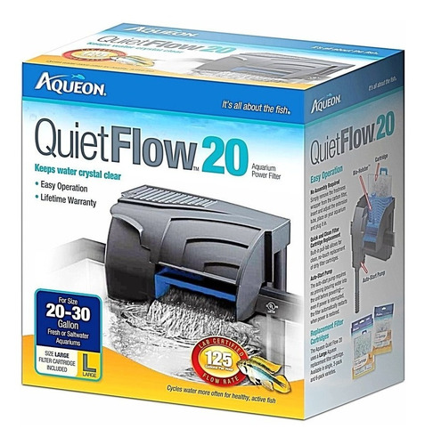 Aqueon Filtro Cascada 20  Acuarios De Hasta 30 Gal