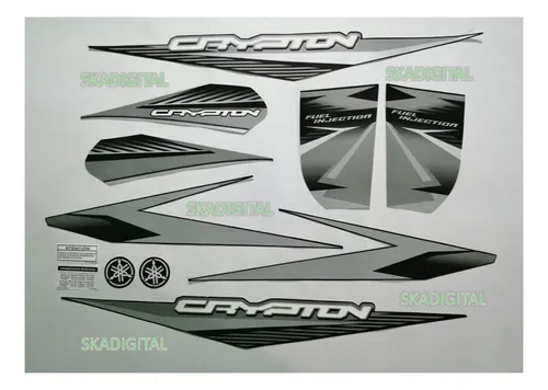 Kit Completo De Calcomanías Yamaha Crypton 2022
