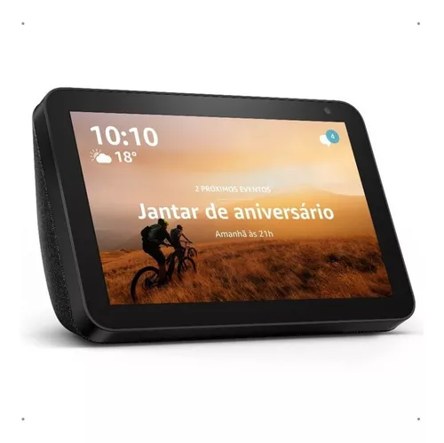 Echo Show 8 con asistente virtual Alexa, pantalla integrada de 8  color charcoal 110V/240V