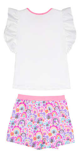 Conjunto Shorts Saia Be Happy Ma0236 +roupa Boneca Marthiê