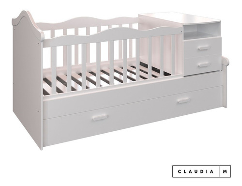 Cuna Cama Funcional Cajonera Baulera Cambiador Infantil Bebe