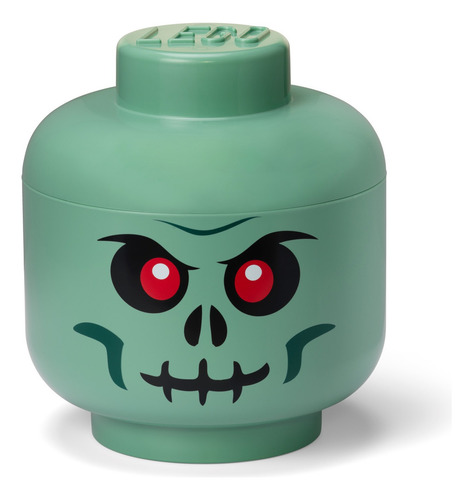 Lego Storage Head Large Apilable Contenedor Cabeza Cantidad De Piezas 2 Versión Del Personaje Green Skeleton