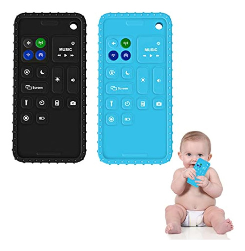 Baby Teething Toys, Ddmy Sensory Cell Phone Shape
