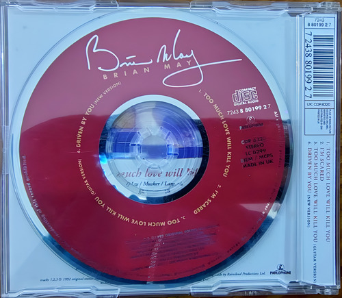 Too Much Love Will Kill You ( Single ) - Brian May -único Ml Edición Limitada (Usado)