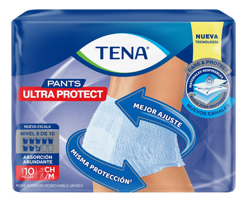 6 Paquetes Ropa Interior Desechable Pants Ultra Protect 10 U