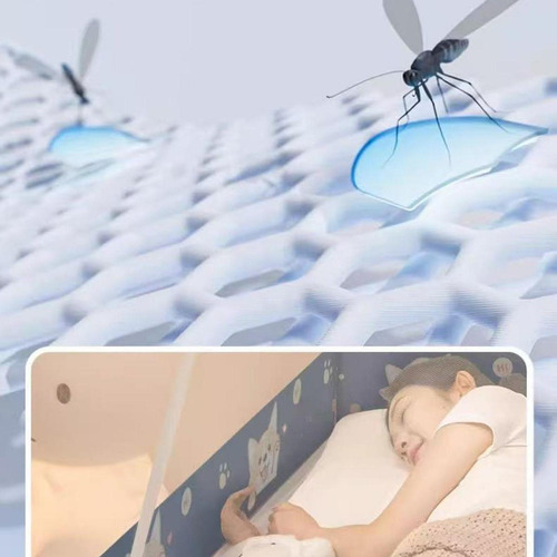 Mosquitera Para Cama Infantil, Plegable, Totalmente Cerrada,