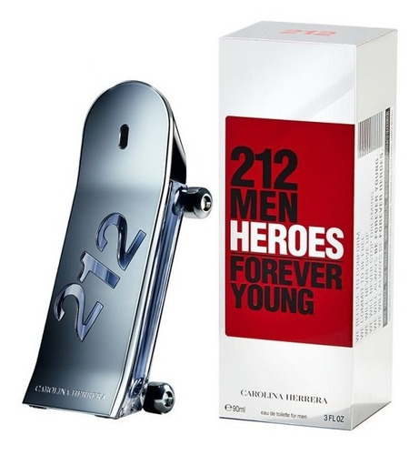 Imagen 5 de 6 de Carolina Herrera 212 Heroes Forever Young EDT 90 ml para hombre