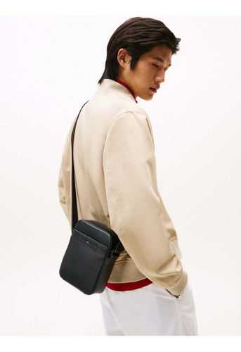 Bolso Negro Reporter Business Tommy Hilfiger De Hombre