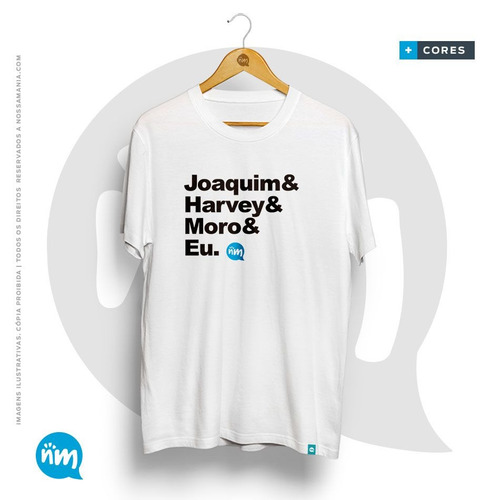 T-shirt De Direito: Joaquim & Harvey & Moro & Eu